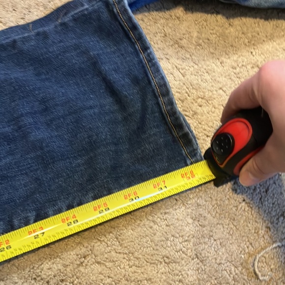 TWO PAIR Bullhead dark wash size 7 Long boot cut jeans - Picture 3 of 3